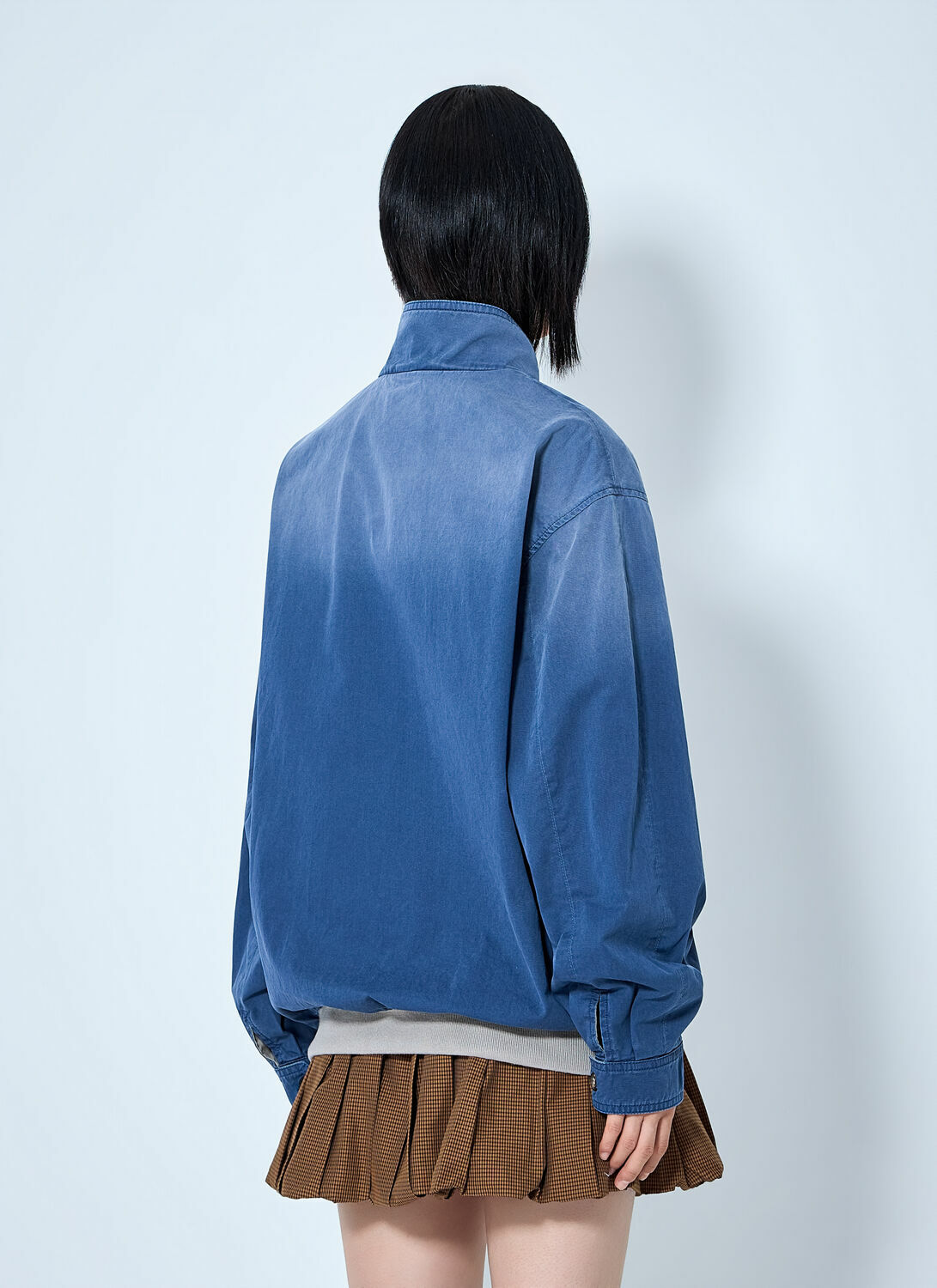 Miu Miu Old Washed Twill Blouson Jacket