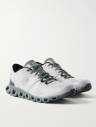 ON - Cloud X Rubber-Trimmed Mesh Running Sneakers - Neutrals