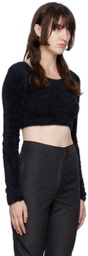 AMBUSH Black Fuzzy Sweater