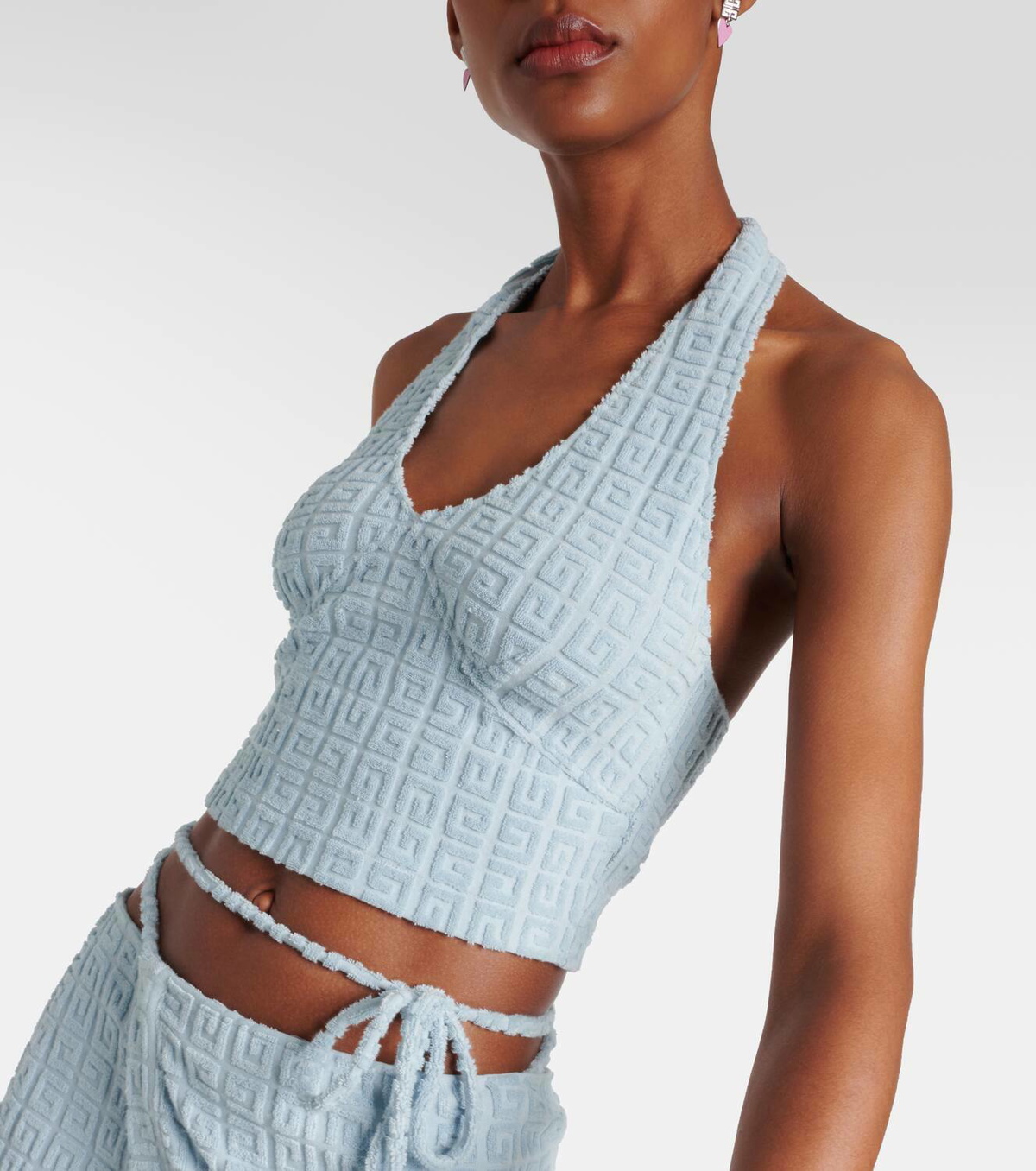 【GIVENCHY】4G cotton-blend crop top Givenchy 4G cotton-blend crop top Givenchy