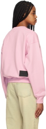 We11done Pink Crewneck Sweatshirt