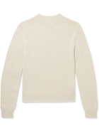 L.E.J - Cashmere Mock-Neck Sweater - Neutrals
