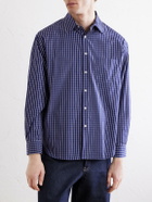 Noah - Oversized Checked Cotton-Poplin Shirt - Blue