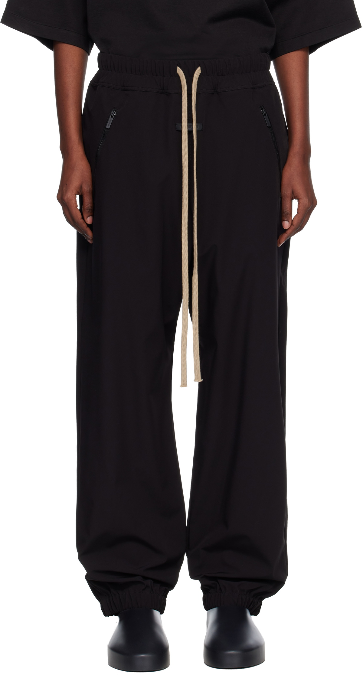 Fear of God Black Nylon Track Pants
