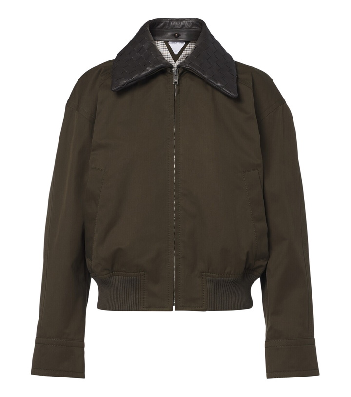 Photo: Bottega Veneta Intrecciato cotton blouson jacket