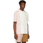 Lacoste Pink and White Golf le Fleur* Edition Colorblocked Polo