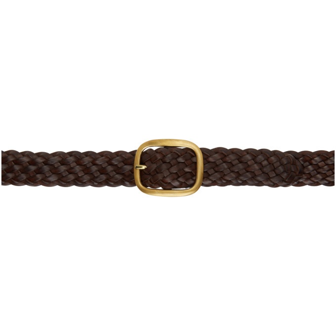 Photo: Maximum Henry Brown and Gold Braided Wide Oval Belt
