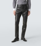 Tom Ford Leather slim pants