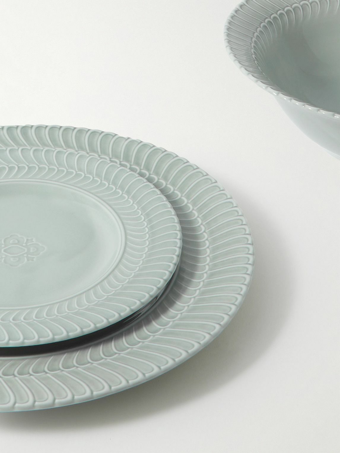 Buccellati - Double Rouche 22cm Porcelain Dessert Plate