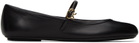 Gianvito Rossi Black Carla Ballerina Flats