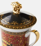 Versace Home Medusa porcelain mug with lid