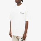 Cole Buxton Men's Classic Embroidery T-Shirt in Vintage White