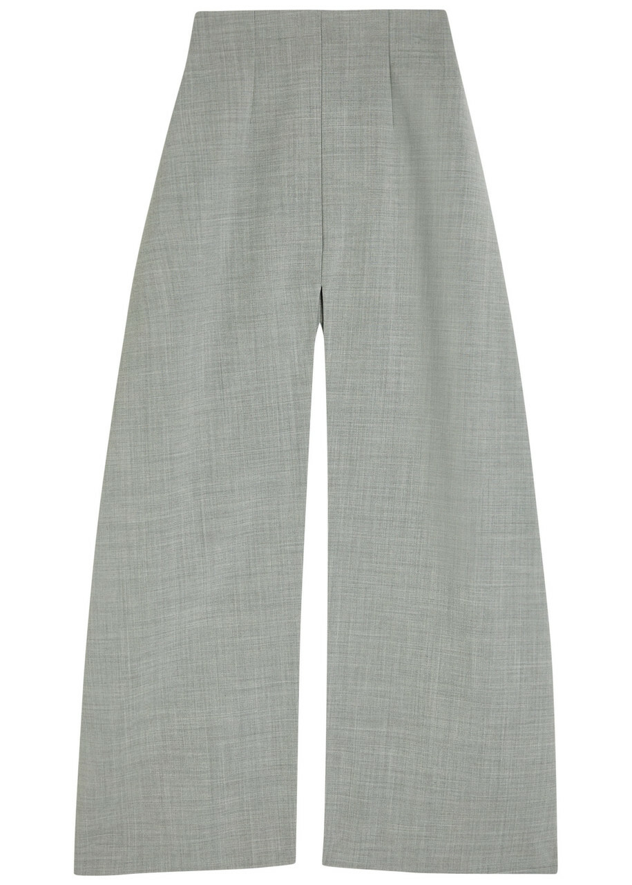 A.W.A.K.E Mode Trousers-effect Woven Maxi Skirt Grey