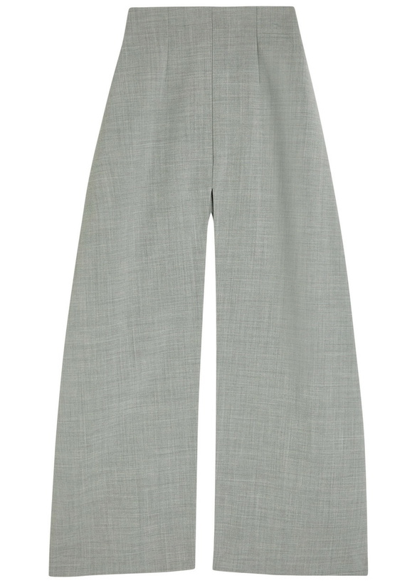 Photo: A.W.A.K.E Mode Trousers-effect Woven Maxi Skirt Grey
