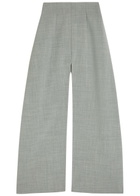 A.W.A.K.E Mode Trousers-effect Woven Maxi Skirt Grey