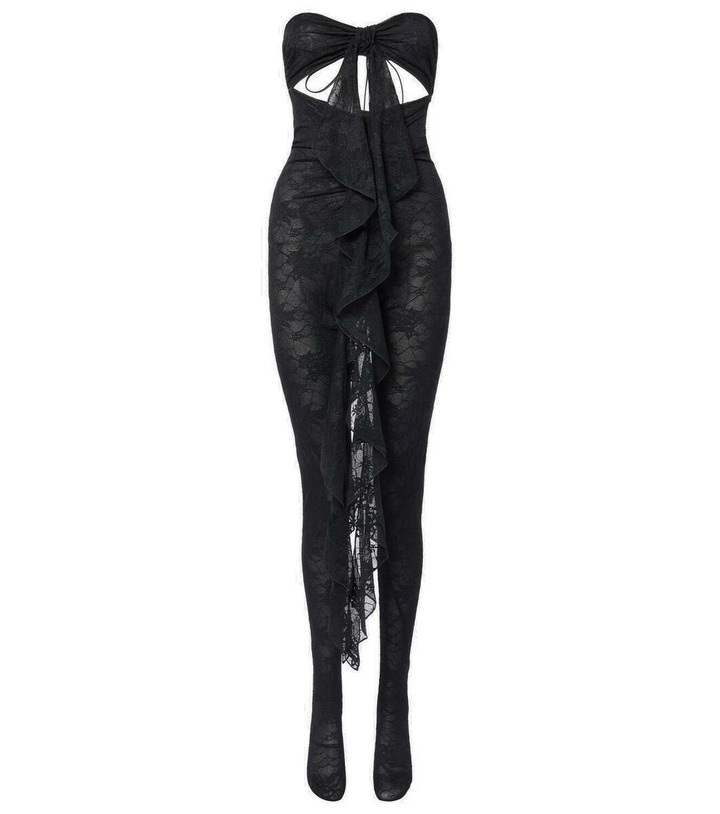 Photo: Oséree Ruffled cutout lace catsuit