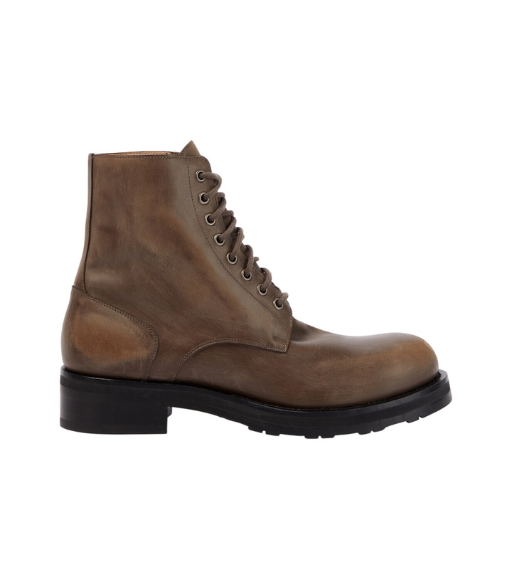 Photo: The Row Distressed leather combat boots