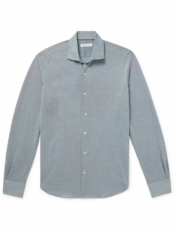 Photo: Loro Piana - Andrew Cotton Oxford Shirt - Blue