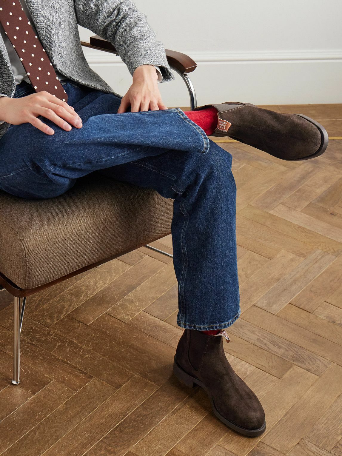 R.M.Williams - Gardener Suede Chelsea Boots - Brown