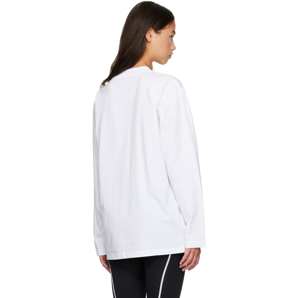 Off-White White 'Logo' Quote Double Layer T-shirt