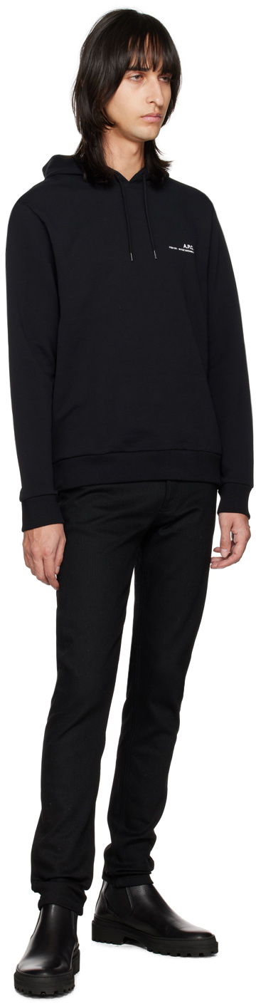 A.P.C. Black Item Hoodie