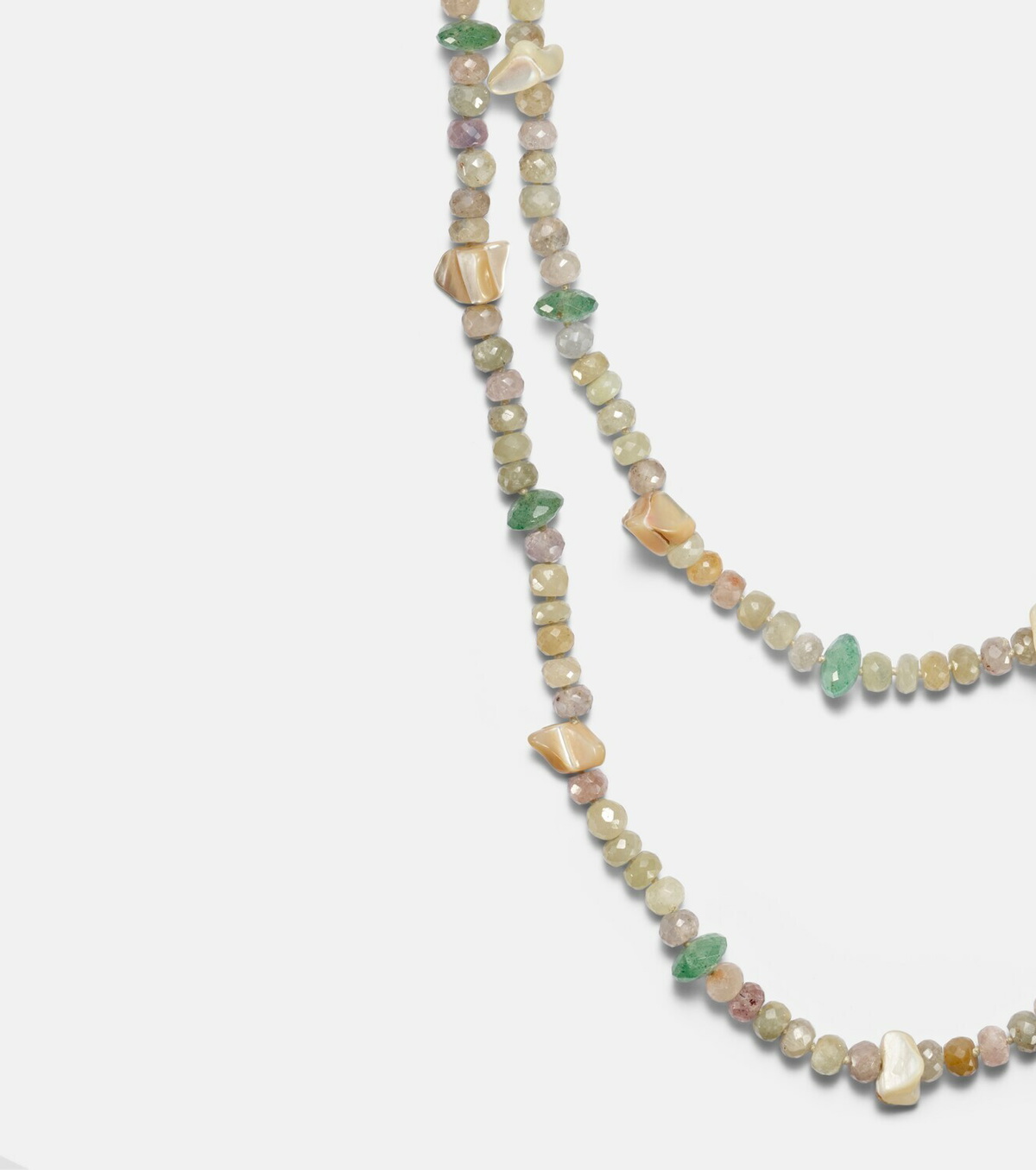 Ileana Makri Beaded necklace with gemstones