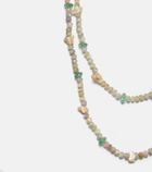Ileana Makri Beaded necklace with gemstones