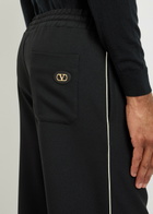 Valentino Garavani Drawstring Twill Track Pants Black