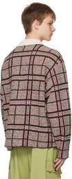 A PERSONAL NOTE 73 Black & Beige Checked Cardigan