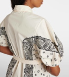 Chloé Printed cotton poplin shirt dress