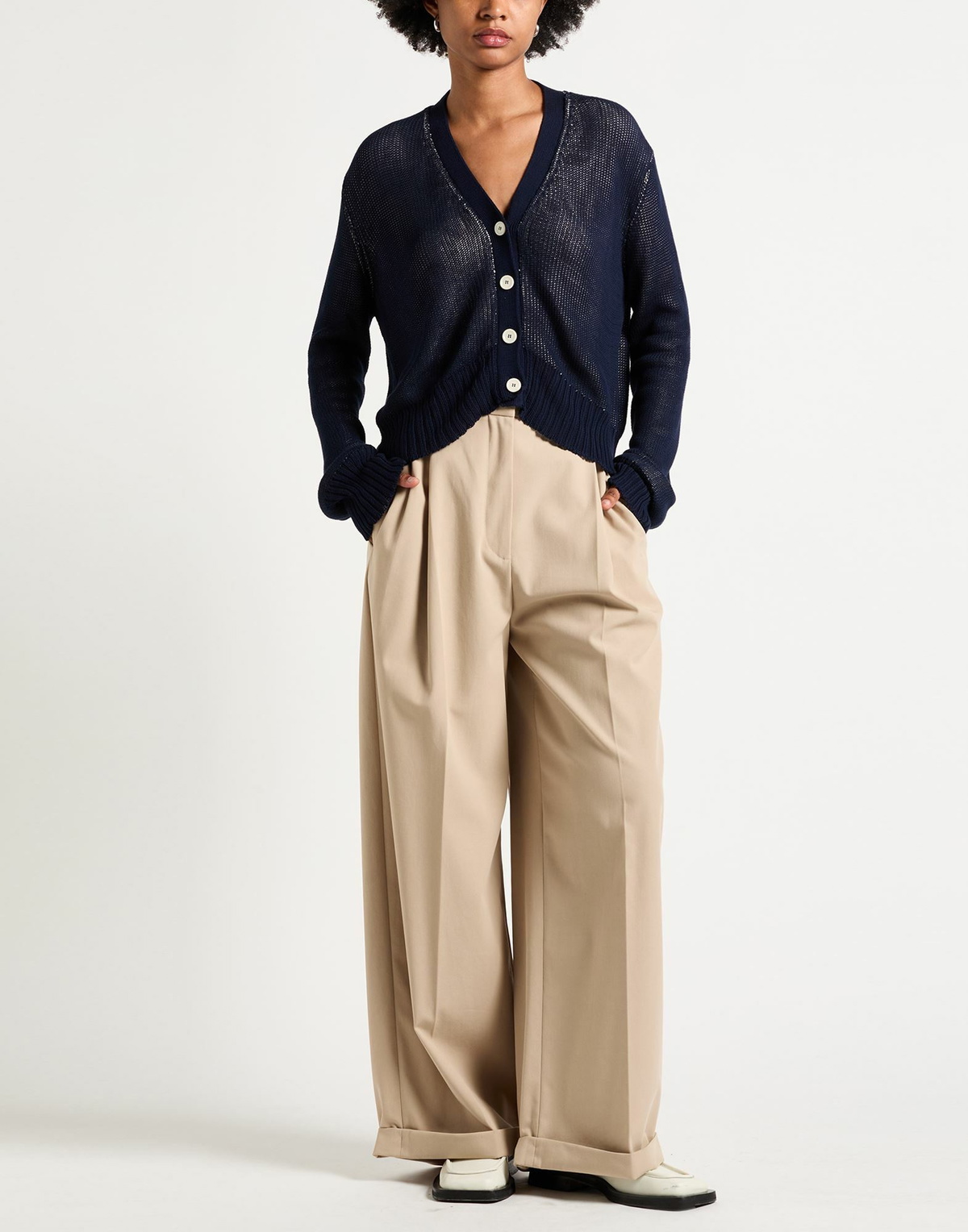 Jucca Womens Cardigan in Navy
