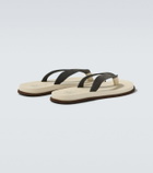 Brunello Cucinelli Suede thong sandals