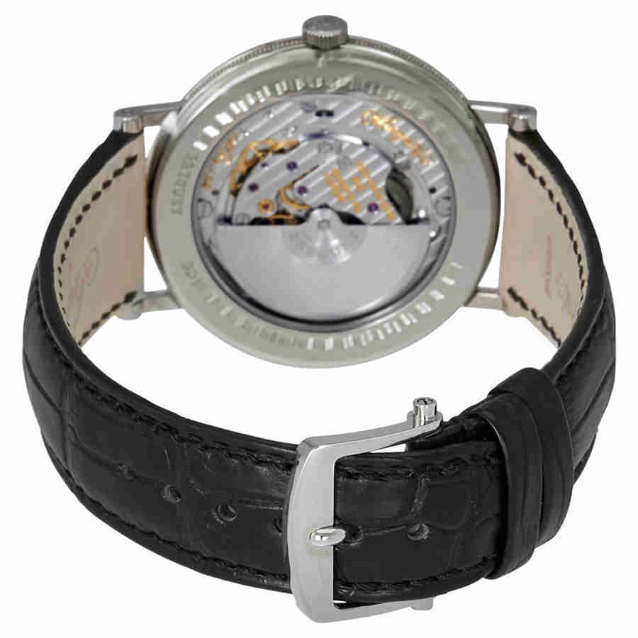 Breguet Classique 18kt White Gold Automatic Ultra Slim Silver Dial Leather Mens Watch 5157bb/11/9v6
