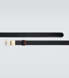 Gucci Reversible double G leather belt