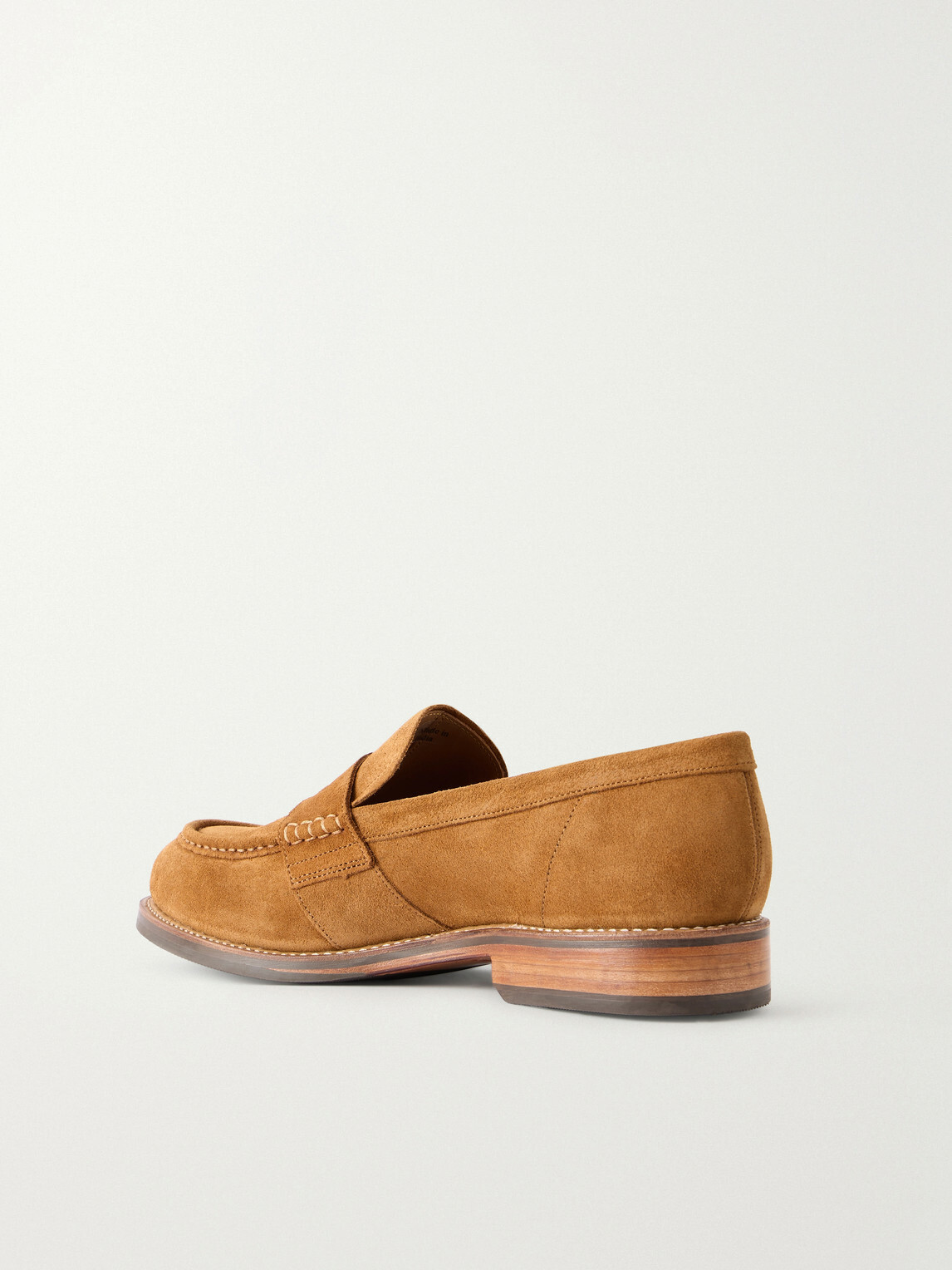 Grenson - Nate Suede Penny Loafers - Brown