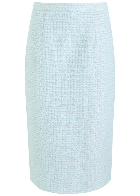 Photo: Roland Mouret Tweed Midi Skirt Light Blue