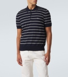 Prada Striped cotton polo shirt