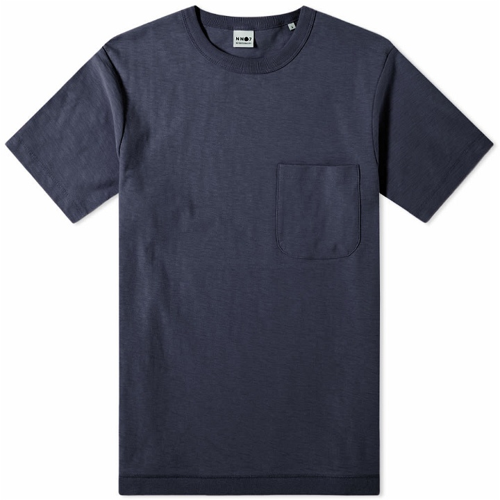 Photo: NN07 Men's Denzel Pocket T-Shirt in Navy Blue