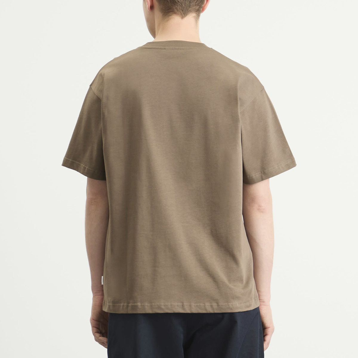 Norse Projects Men's Standard Heavy Loose T-shirt in Walnut