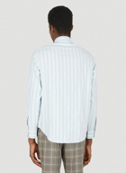 Classic Washed Stripe Shirt in Light Blue