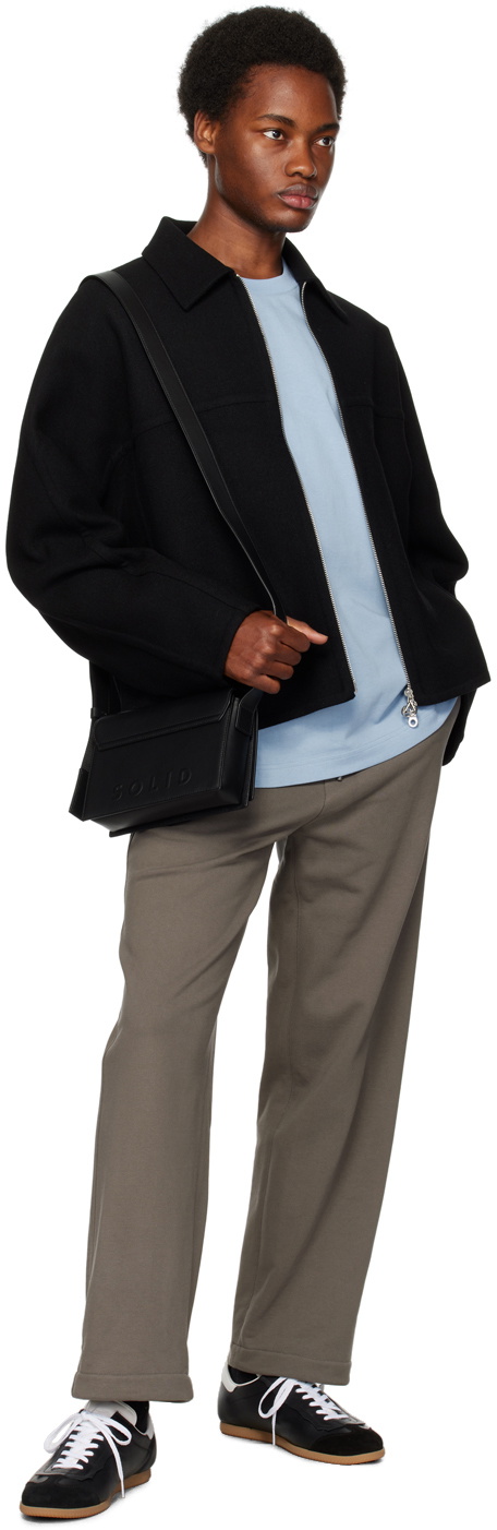 Solid Homme Black Spread Collar Jacket Solid Homme