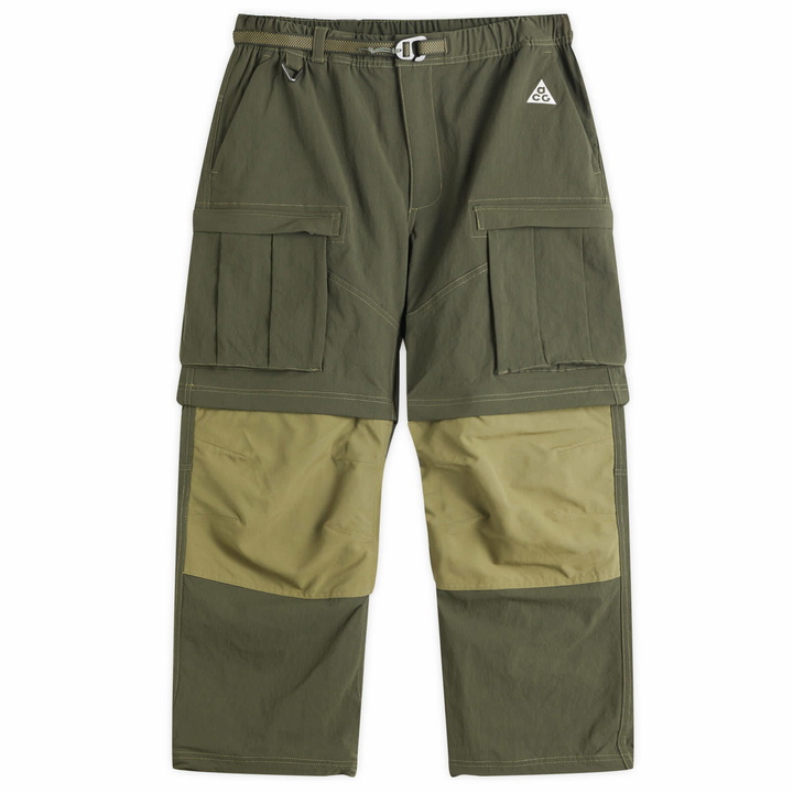 Photo: Nike Acg Smith Summit Pant in Sequoia/Olive/White