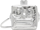 Doublet Silver Small Robot Head Bag