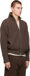 ssstein Brown Extra Fine Wool Drivers Sweater