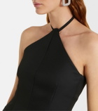 Sportmax Pinne silk-trimmed maxi dress