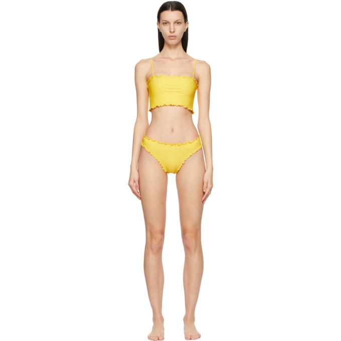 Photo: Sherris Yellow Ruffle Tank Top Bikini