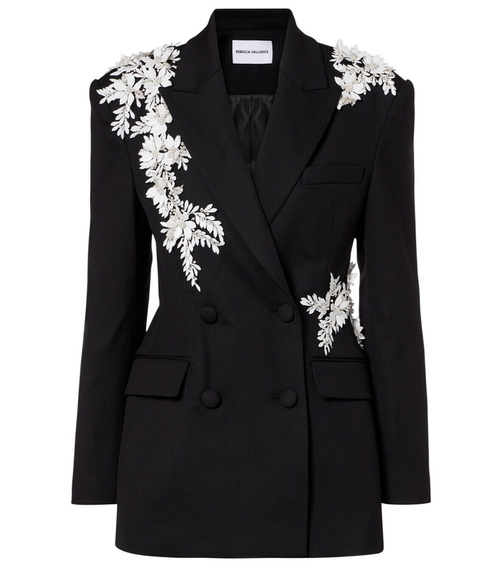 Photo: Rebecca Vallance Danna floral-appliqué blazer
