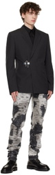 Givenchy Gray U-Lock Blazer