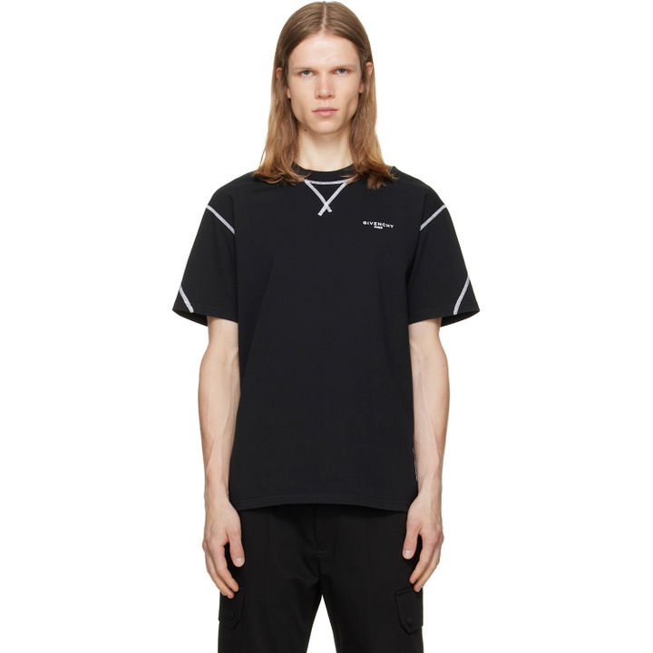 Photo: Givenchy Black Couture Seam T-shirt