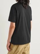 Stone Island - Logo-Appliquéd Cotton-Jersey T-Shirt - Black